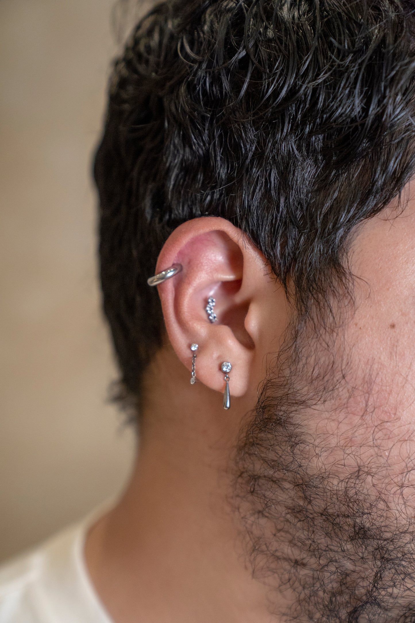 Stud Triple Flor con Zr