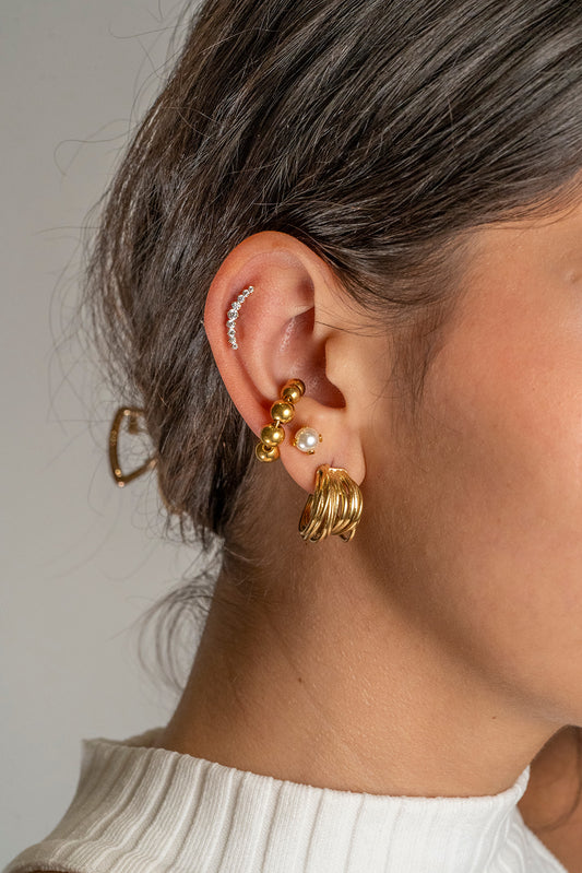 Cuff Esferico Dorado