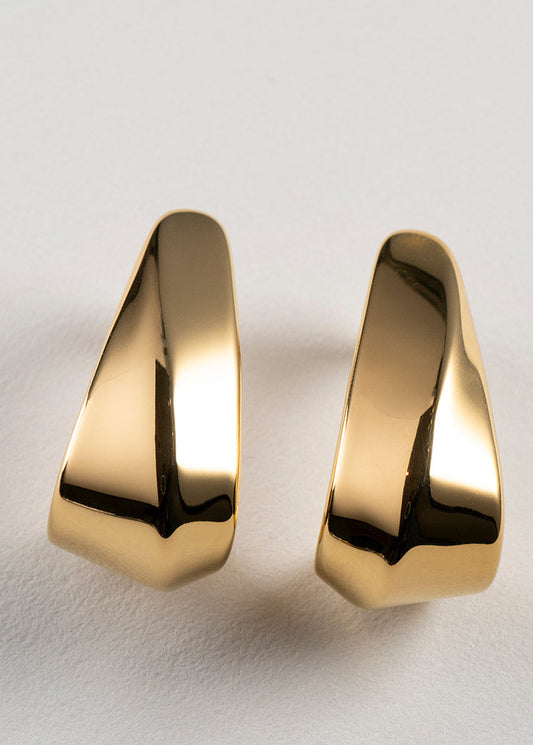 Aretes Esculturales Dorados