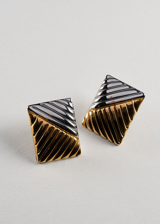 Aretes Geometricos Bicolor