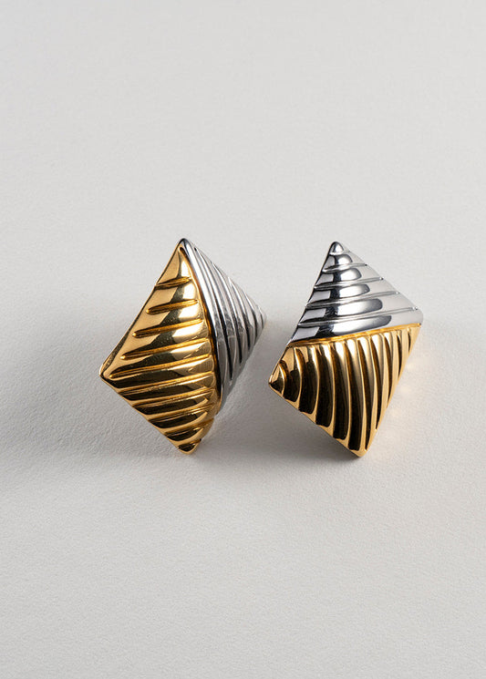 Aretes Geometricos Bicolor