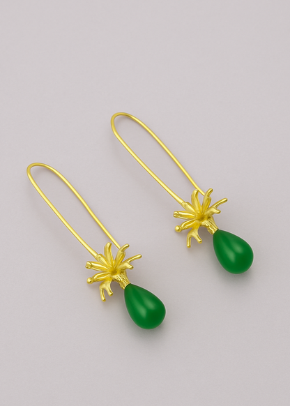 Aretes Flor de Agata