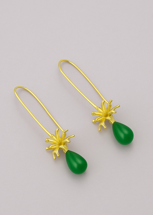 Aretes Flor de Agata