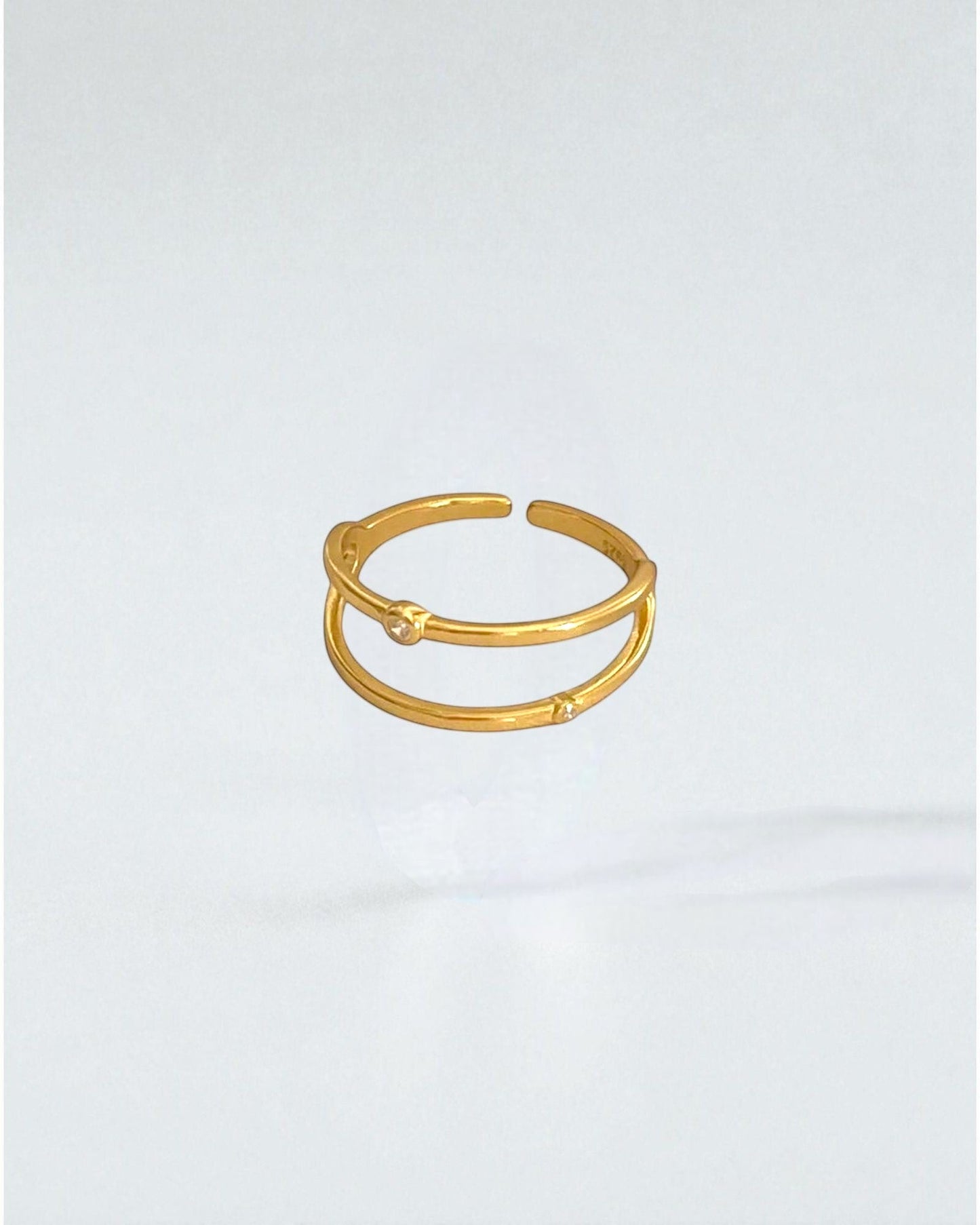 Anillo línea doble