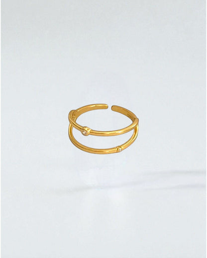 Anillo línea doble