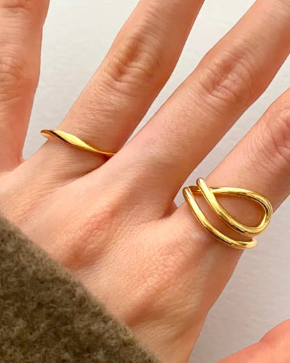 Anillo Olas de Plata