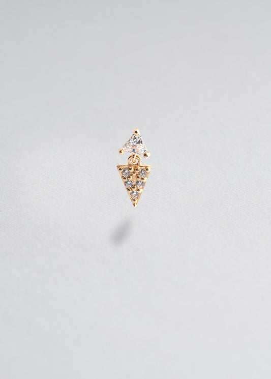Stud Triangle 14k