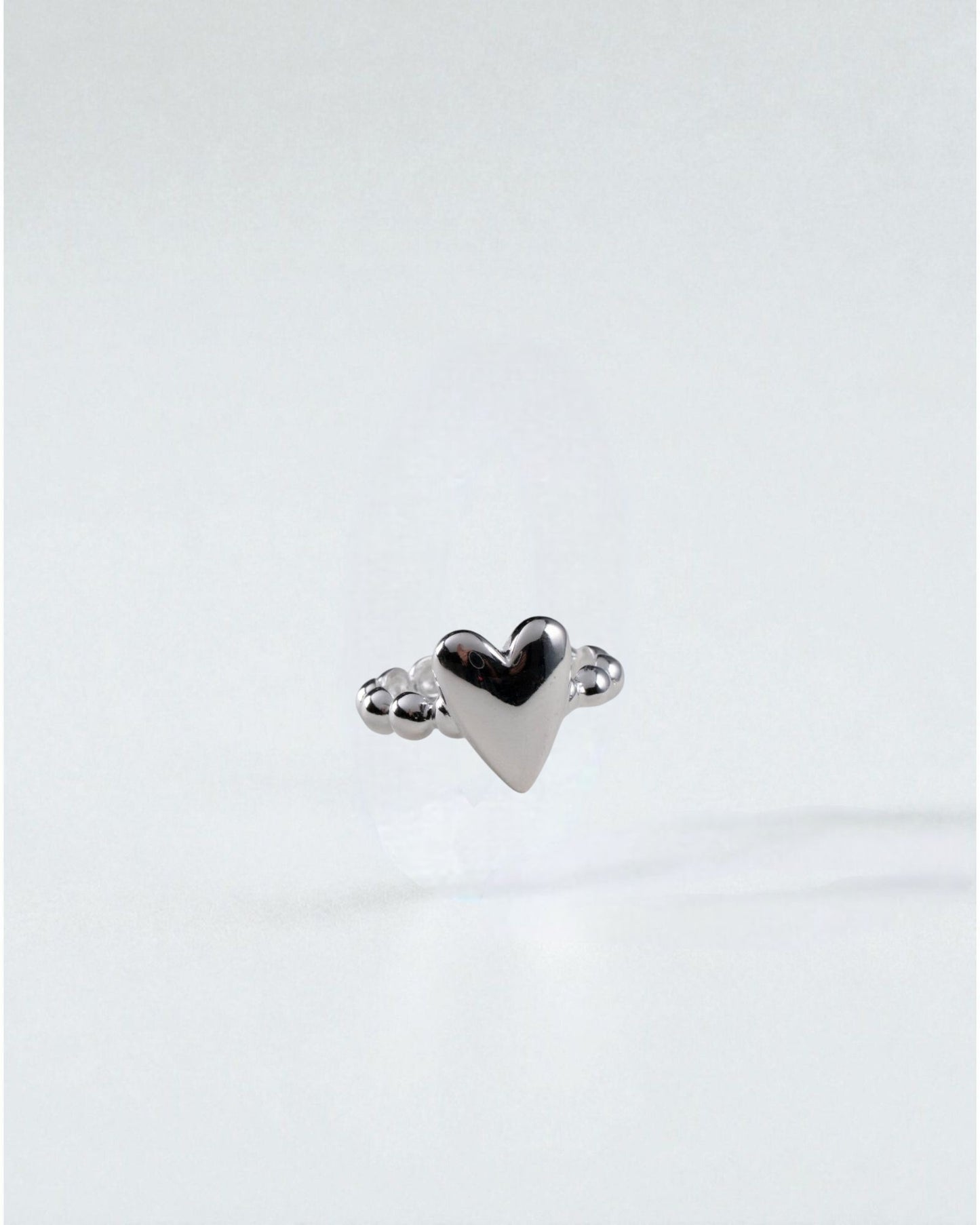 Anillo Corazón de Plata