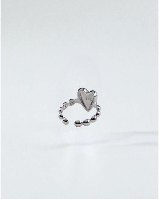 Anillo Corazón de Plata