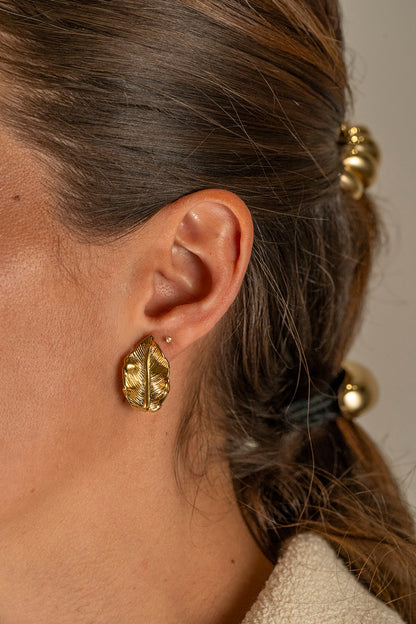 Aretes hojas