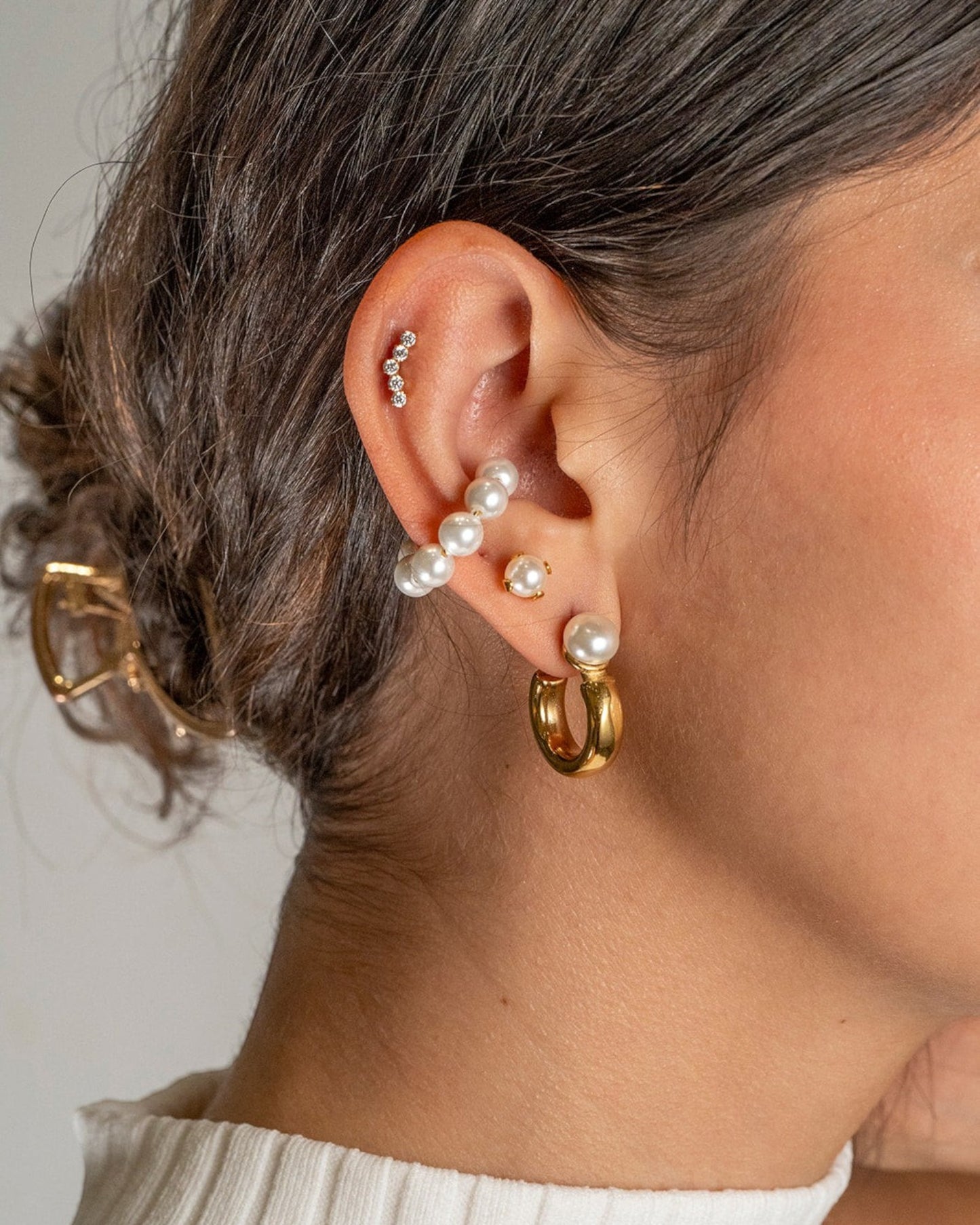 Cuff Esferico Perlas