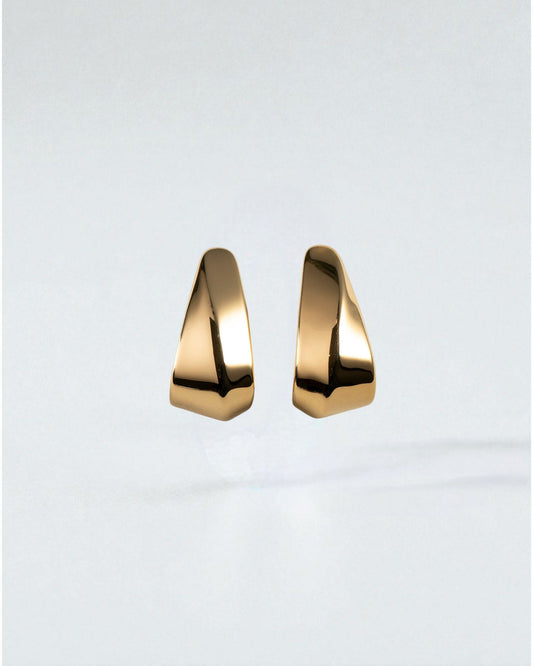 Aretes Esculturales Dorados