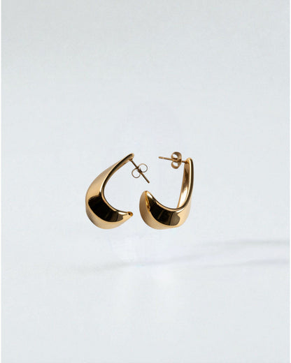 Aretes Esculturales Dorados