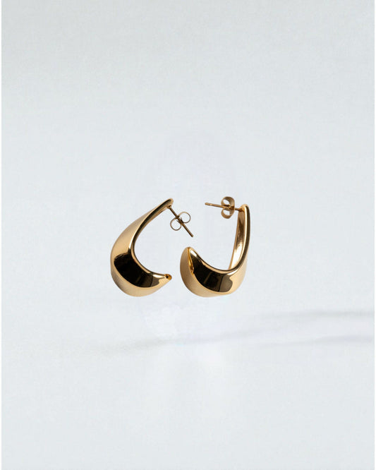 Aretes Esculturales Dorados