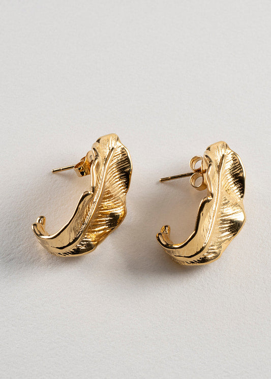Aretes hojas