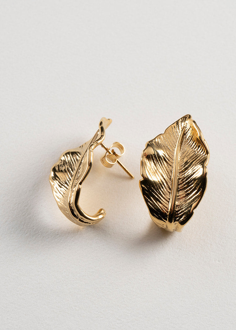 Aretes hojas