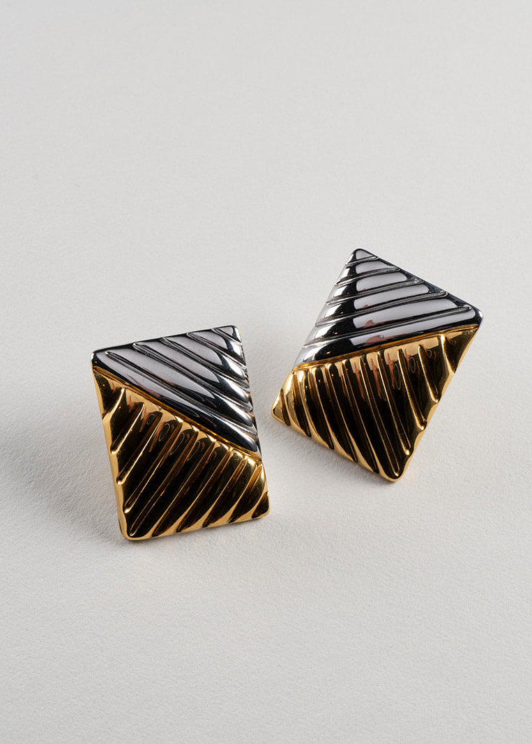 Aretes Geometricos Bicolor