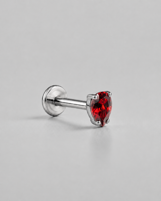 Stud Ruby Drop