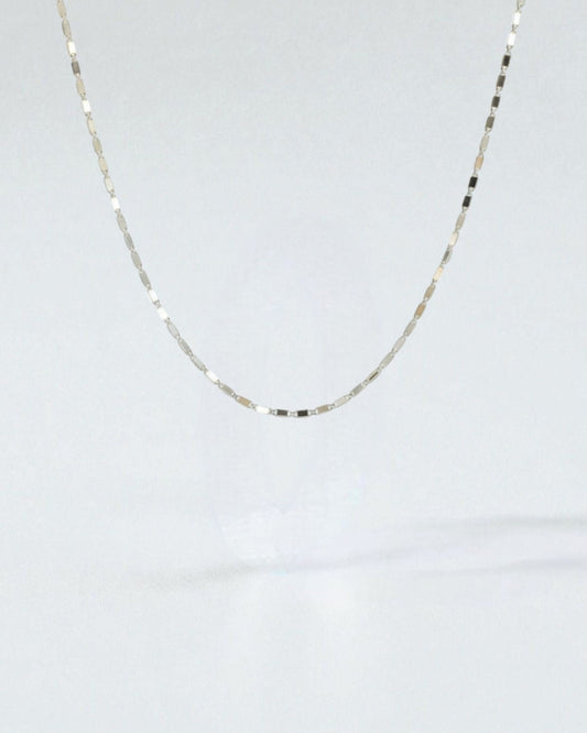 Odonata 18k gold plated sterling silver chain necklace with lobster clasp, 40cm + 5cm extension.